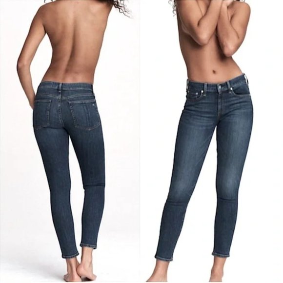Rag & Bone Jeans Cate Mid-Rise Ankle Skinny Size 25 - Picture 1 of 10